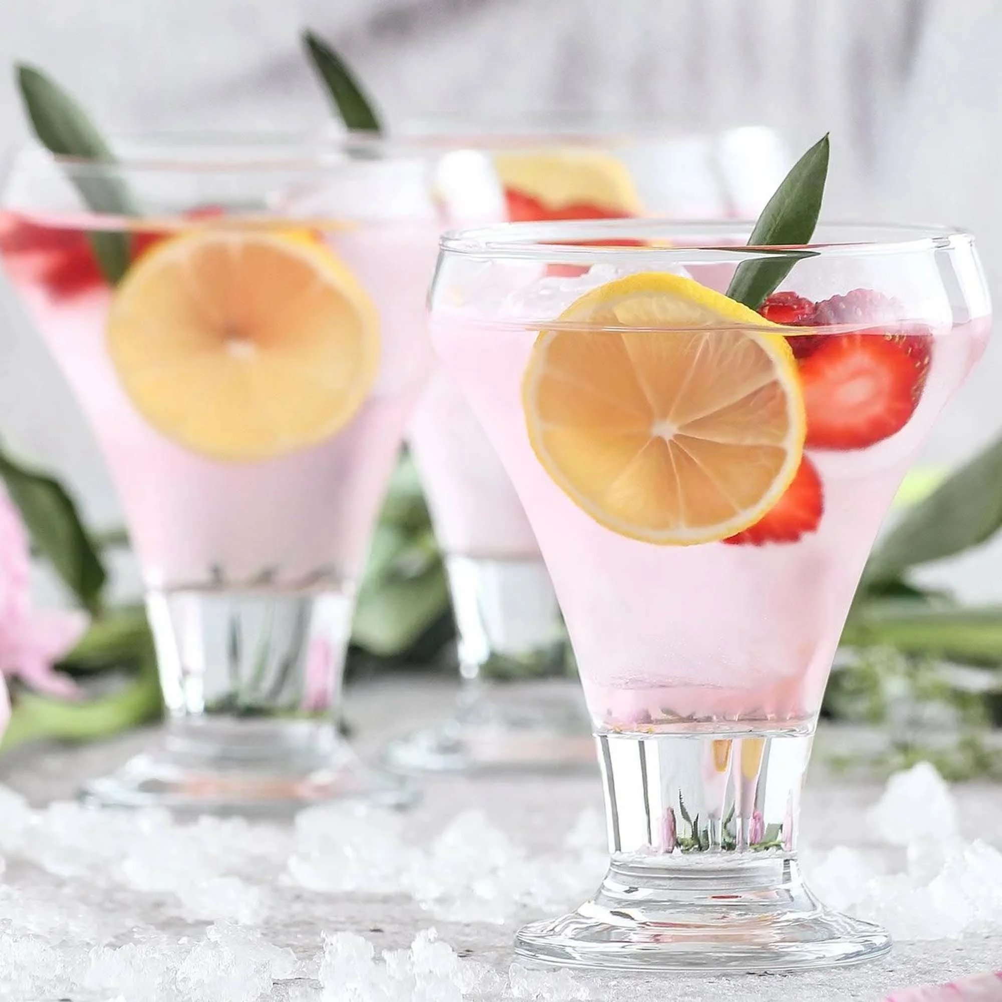 Gotë ëmbëlsire LAV HORECA Malibu 305 ml, transparente, set 8 copë