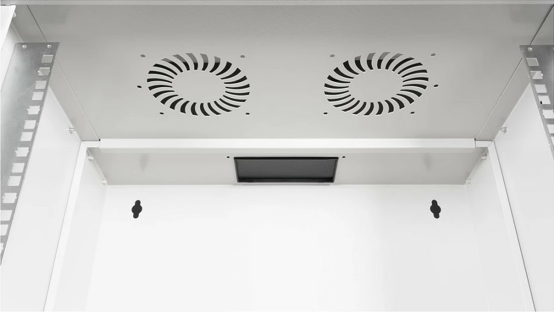Kabinet muri 19" EQUIP ECO, 7U, 540x400mm, derë xhami e temperuar, gri e çelët