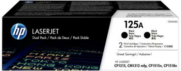Toner HP 125A (CB540AD) për HP Color LaserJet, 2300 faqe, 2 copë, e zezë