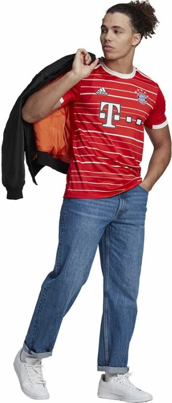 Fanellë adidas për meshkuj FC Bayern H Jsy M H39900, e kuqe dhe e bardhë [Madhësia: XL]