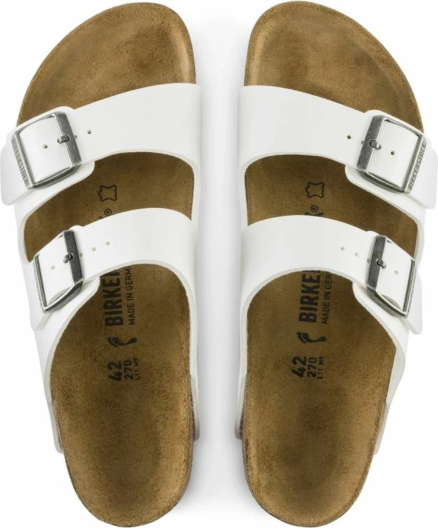 Papuqe flip-flop për femra Birkenstock, të bardha