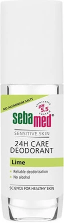 Deodorant roll-on Sebamed Care për unisex, lëkurë shumë të ndjeshme Lemon, 50ml