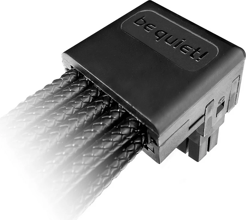 Kabllo Be Quiet! 12V-2X6 / 12VHPWR 90° REVERSED CHR-7710, e zezë