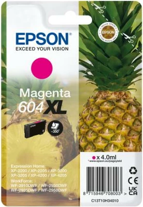 Fishek boje, Epson, 604 XL (C13T10H34010), 4.0 ml, magenta