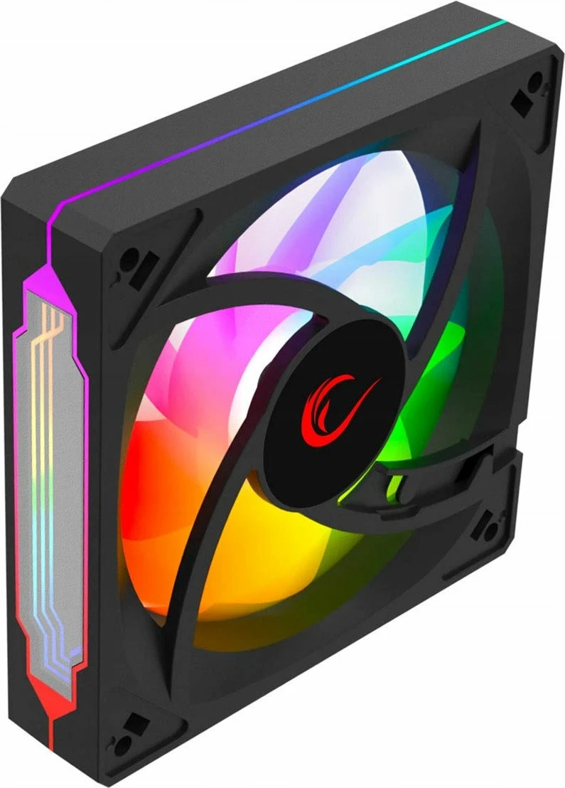 Ventilator kasë PC Rampage 7C-120S 120mm ARGB PWM, i zi, 1 copë