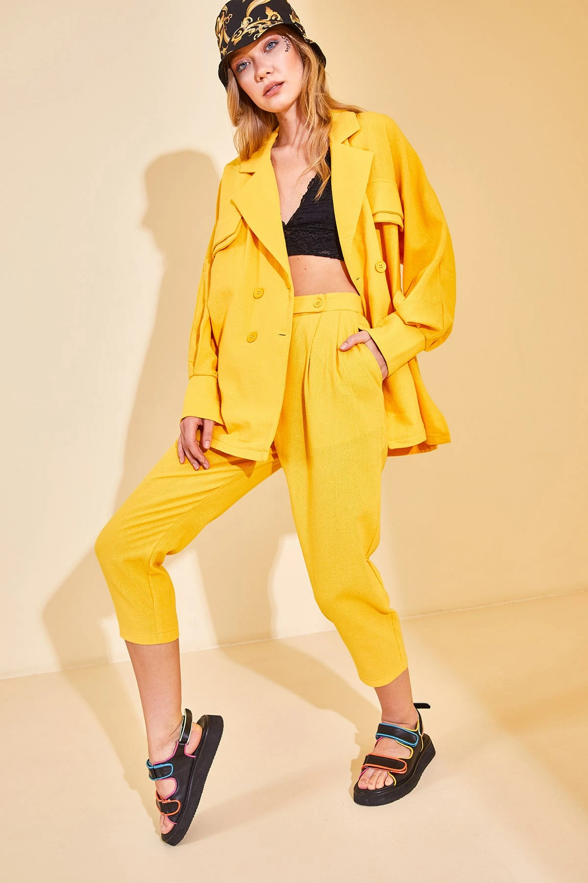 Kostum pantallonash Jumeon, e verdhë, 12872