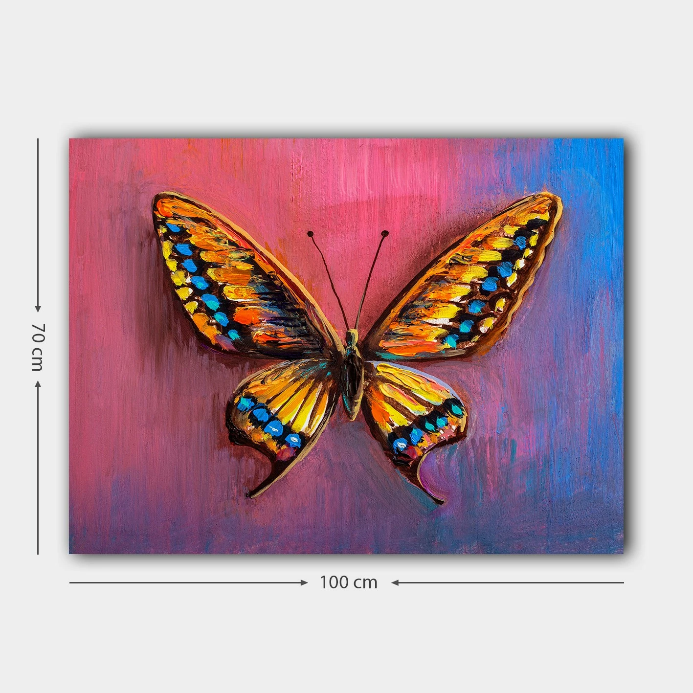 Pikturë dekorative në kanavacë, shumëngjyrëshe, 70x100cm, 1267711747_70100