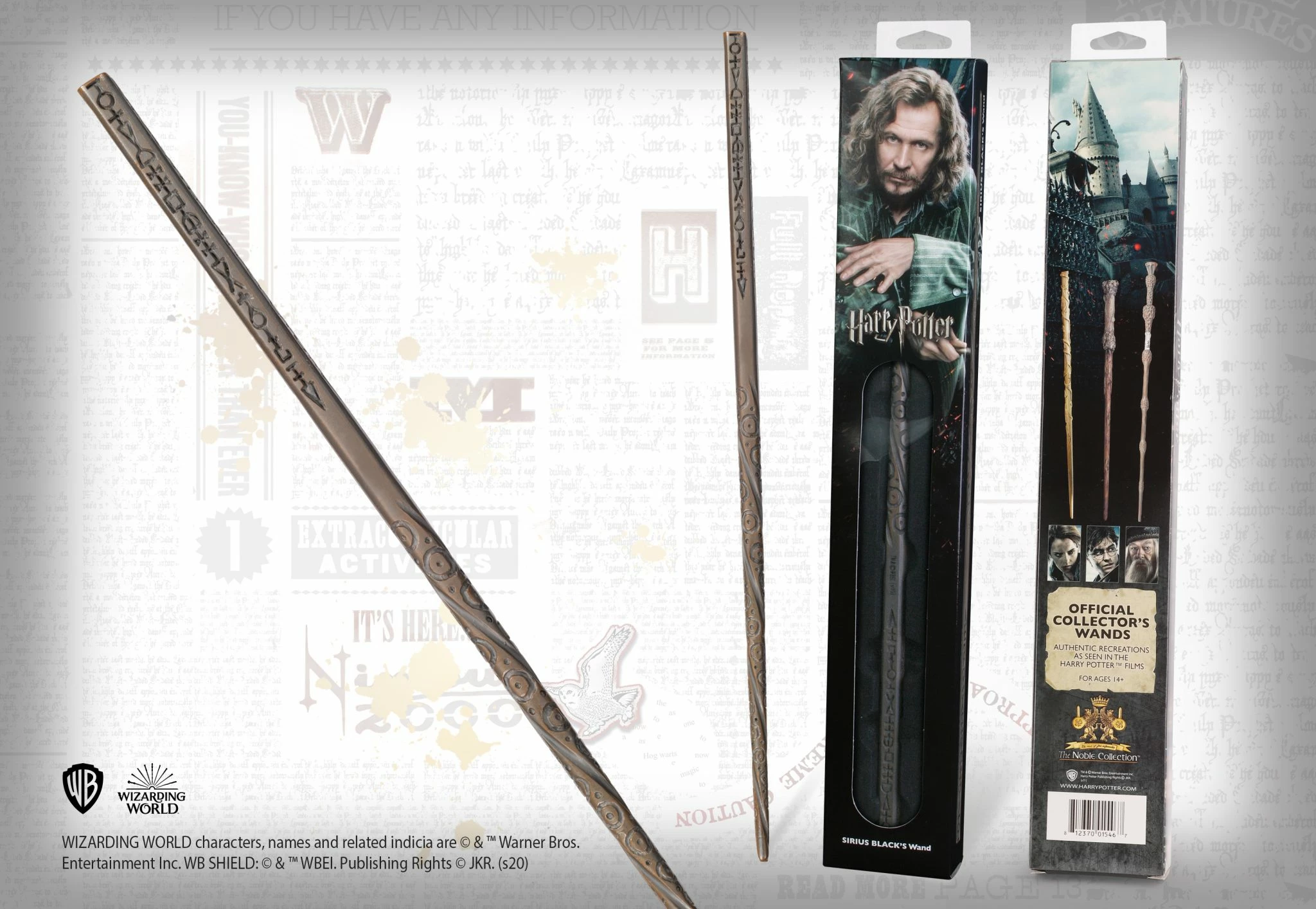 Shkop magjik NOBLE COLLECTION Harry Potter Sirius Black 36 cm, pa kuti koleksionisti
