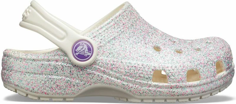 Sandale për fëmijë Crocs Classic Glitter Clog Jr 205441 159, argjend