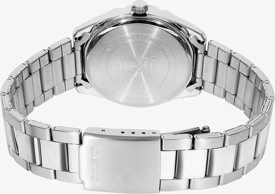 Orë dore Casio MTP-1302DA-2A1V, e argjendtë/kaltër