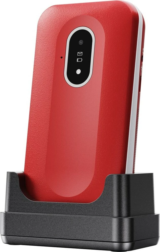 Celular Doro Leva L20, Clamshell, 2.8", 2 MP, 1150 mAh, Kuq, Bardhë