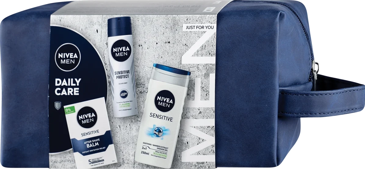 Set për meshkuj Nivea Daily Care, 3 copë