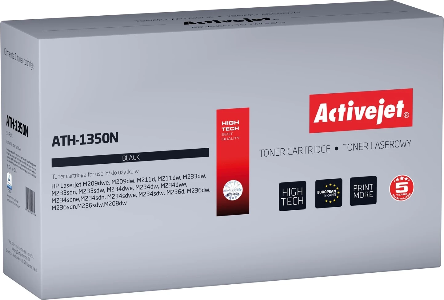 Toner Activejet ATS-1350N, zëvendësim HP W1350A, Supreme, 1100 faqe, e zezë