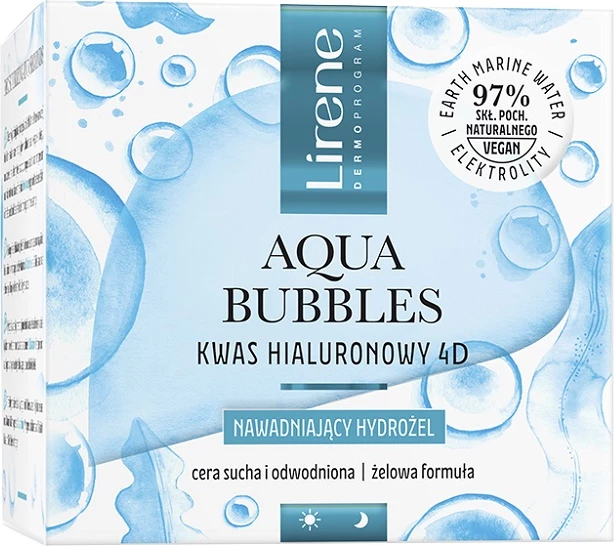 Hidrogel hidratues për femra Lirene Aqua Bubbles 50ml