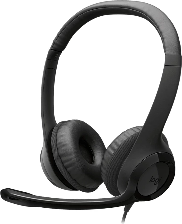 Kufje me mikrofon Logitech H390 981-001576 me kabllo, standard, të zeza