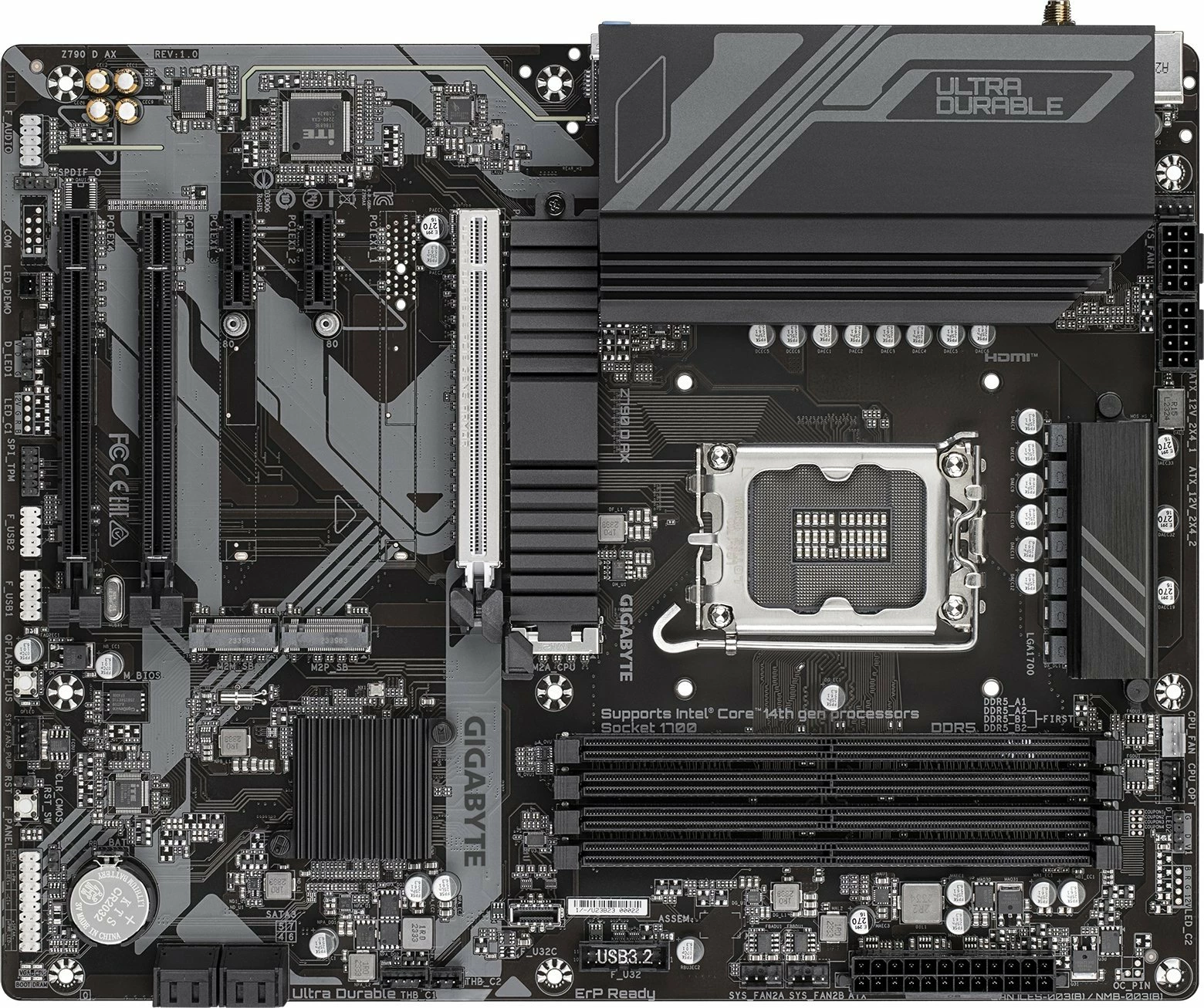 Pllakë amë Gigabyte Z790 D AX ATX DDR5 Wi‑Fi 6E