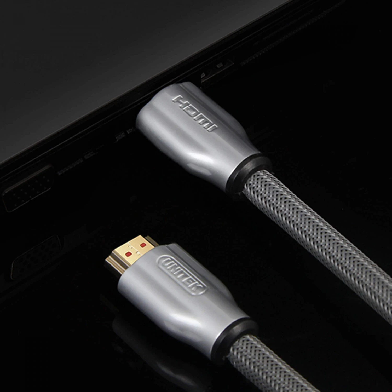 Kabllo HDMI Unitek, gri