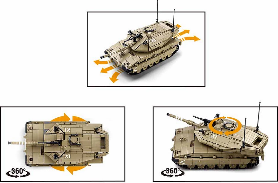 Lodër Sluban Sluban MK4 RC gevechts tank M38-B1022