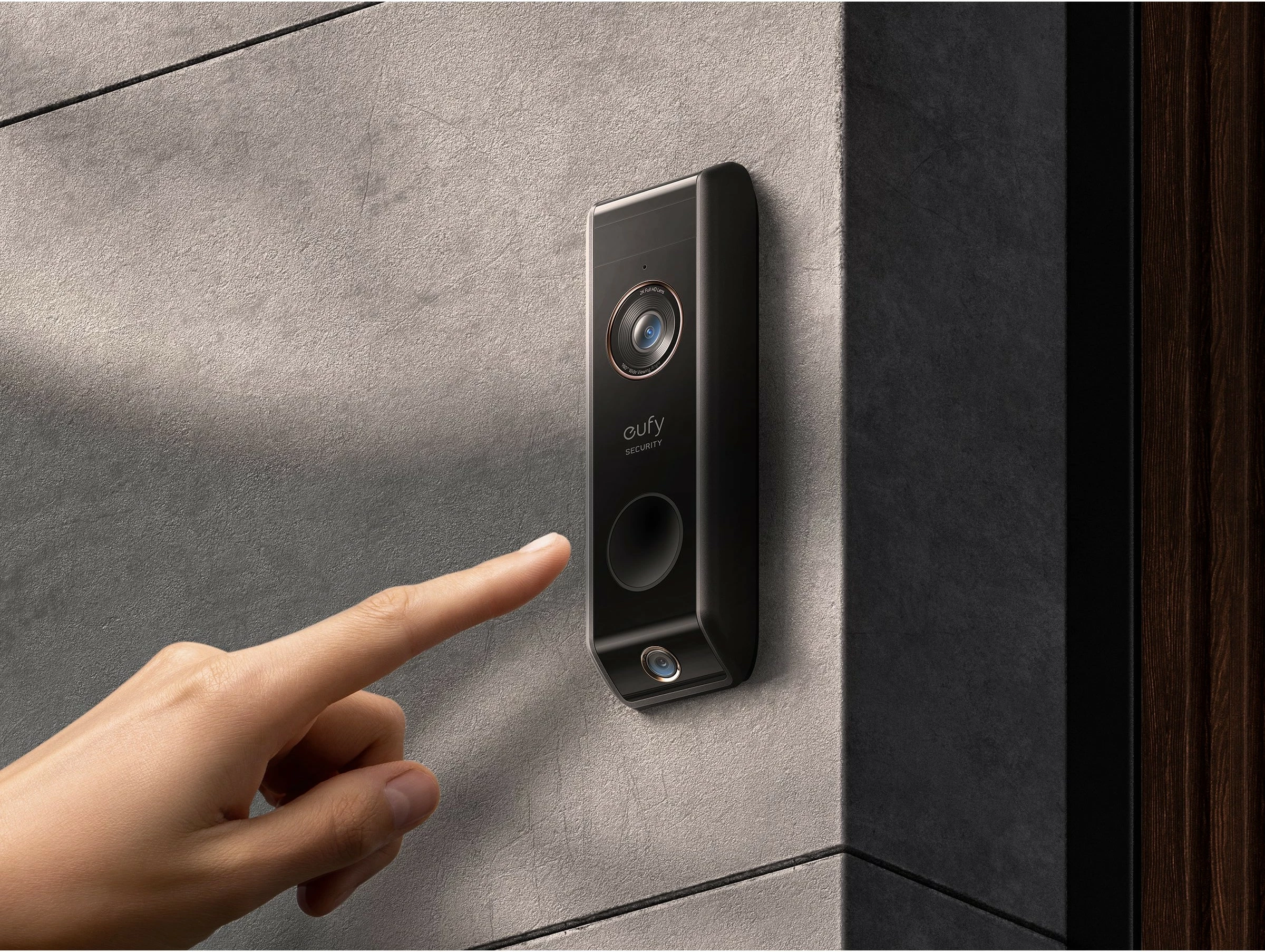 Video derë EUFY Video Doorbell Dual, Wi-Fi, 2560x1920, e zezë