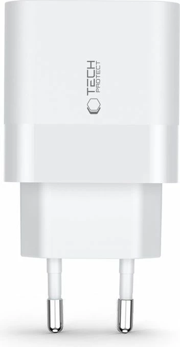 Karikues rrjeti Tech-Protect C30W, 30W, 2 porta USB-C PD & USB-A QC 3.0, i bardhë