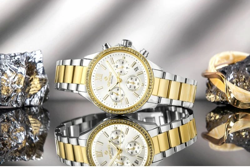 Orë dore femrash Giewont GW3670-B4, argjend dhe ar