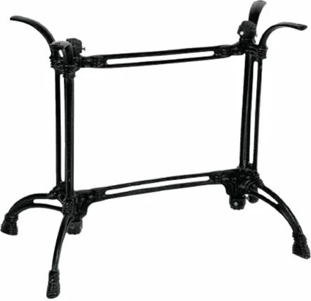 Baza metalike për tavolinë, ngjyrë e zezë, 82x50x71cm