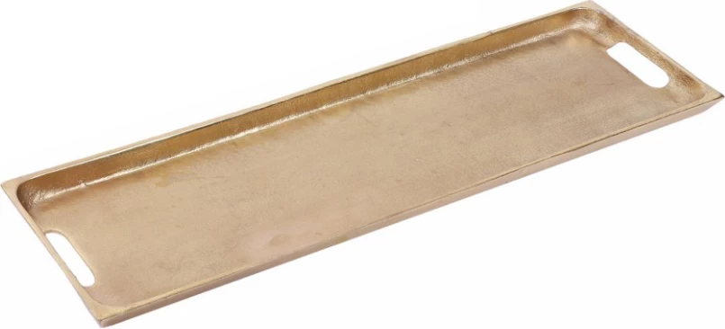 Tabaka dekorative ZADIN, alumin, ngjyrë ari, 60x16x5cm