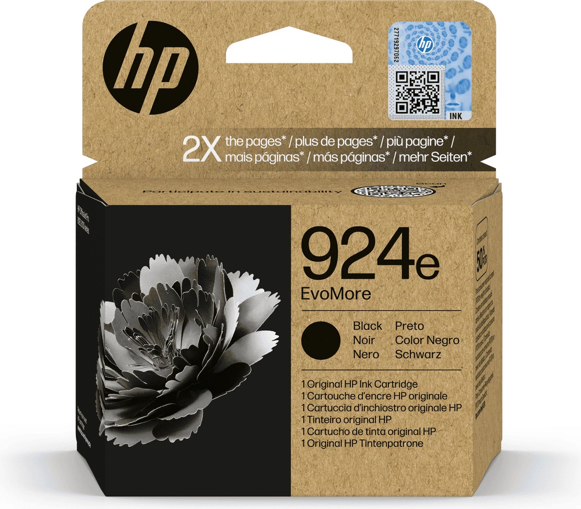 Kartush bojë, HP, 924e 4K0V0NE, XL 1000 faqe, e zezë
