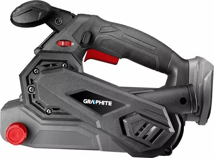 Lëmues me shirit Graphite Energy+ 58GE136 18V, 76x457mm, pa bateri/pa karikues, gri/zi