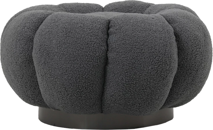 Karrige për bar boucle ngjyrë hiri D60x31cm