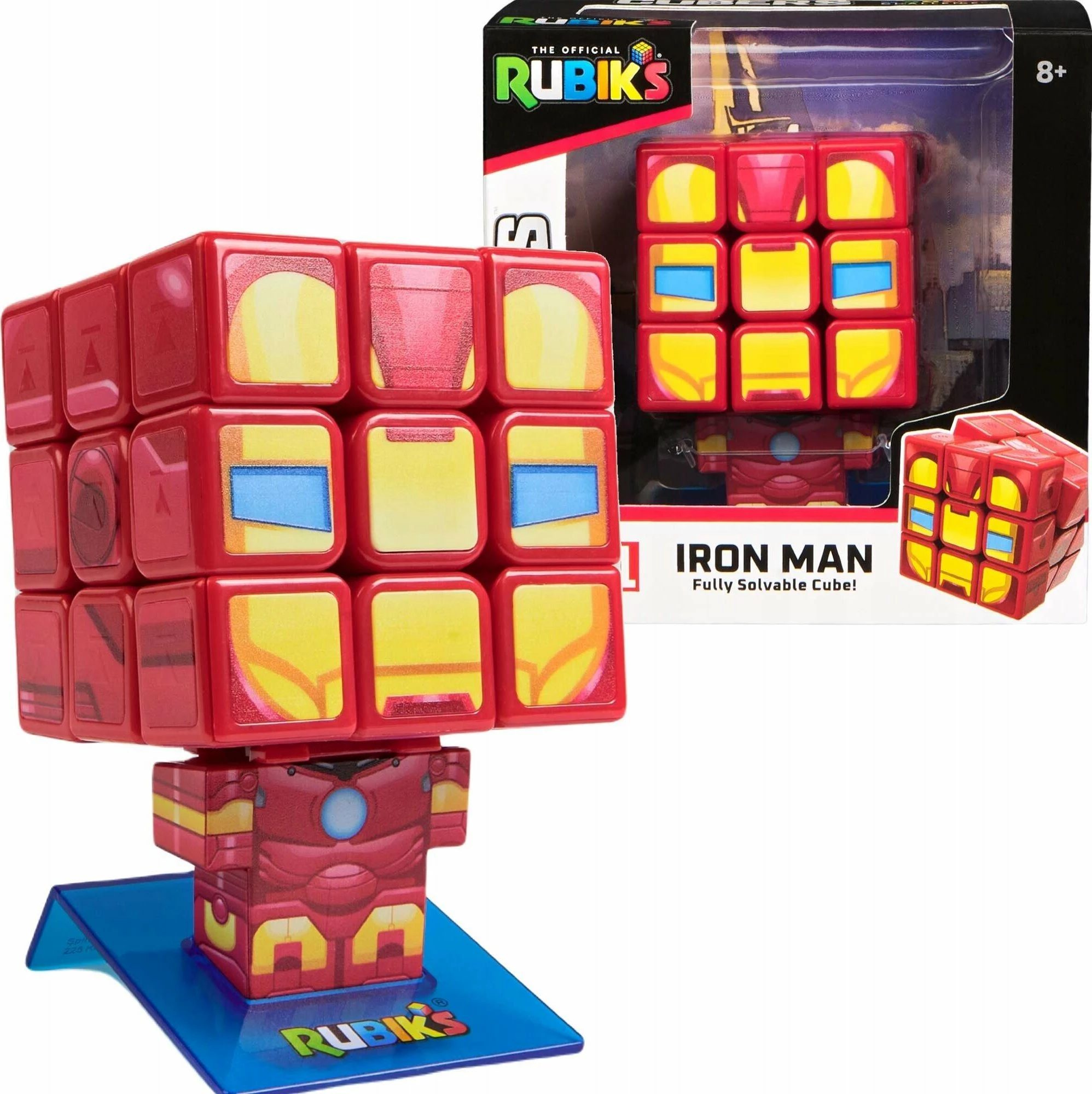 Kub Rubik's Rubik's Iron Man 3x3, set me bazë dhe trup figurine