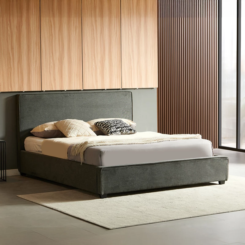 Krevat dopio Bedkapakoworld ngjyrë gri e errët 160x200cm