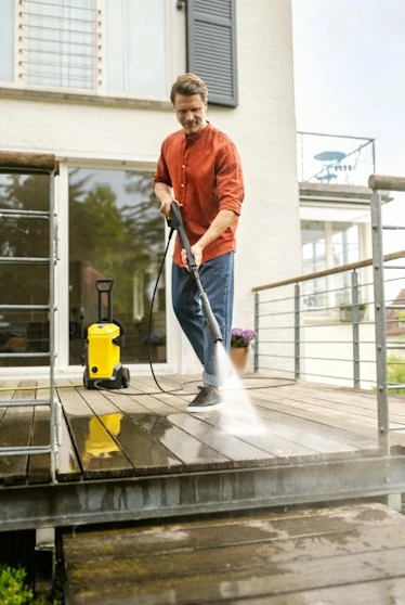 Myjës me presion Karcher K 4 Premium Flex 130 bar, 420 l/h, zorrë 10 m, 1.679-522.0, e verdhë, set me grykë