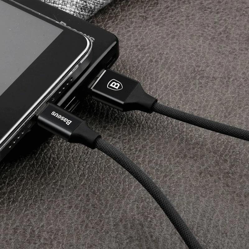 kabllo USB-A në MicroUSB Baseus Yiven 1.5m, e zezë