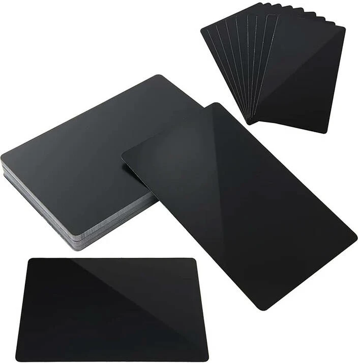 Set kartelash biznesi LaserPecker LP100BC, alumini, 100 copë, e zezë