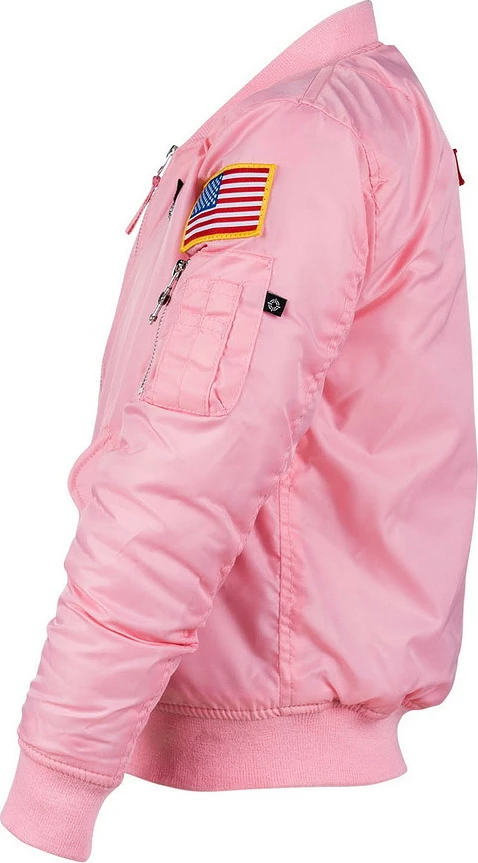 Xhaketë Për Fëmijë Fostex Garments Kids MA-1 flight jacket pink