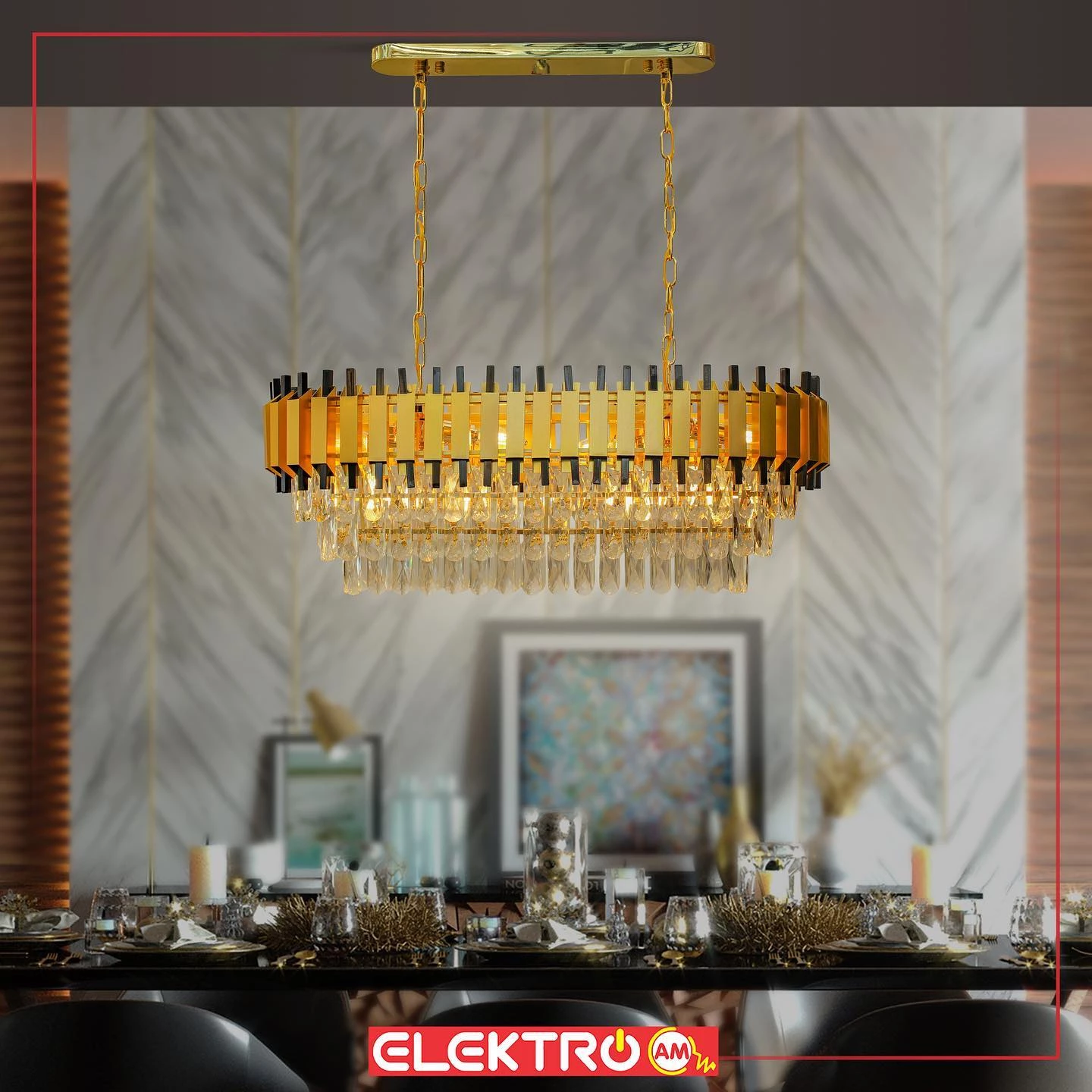 Abazhur kristal BQ6001-800*300