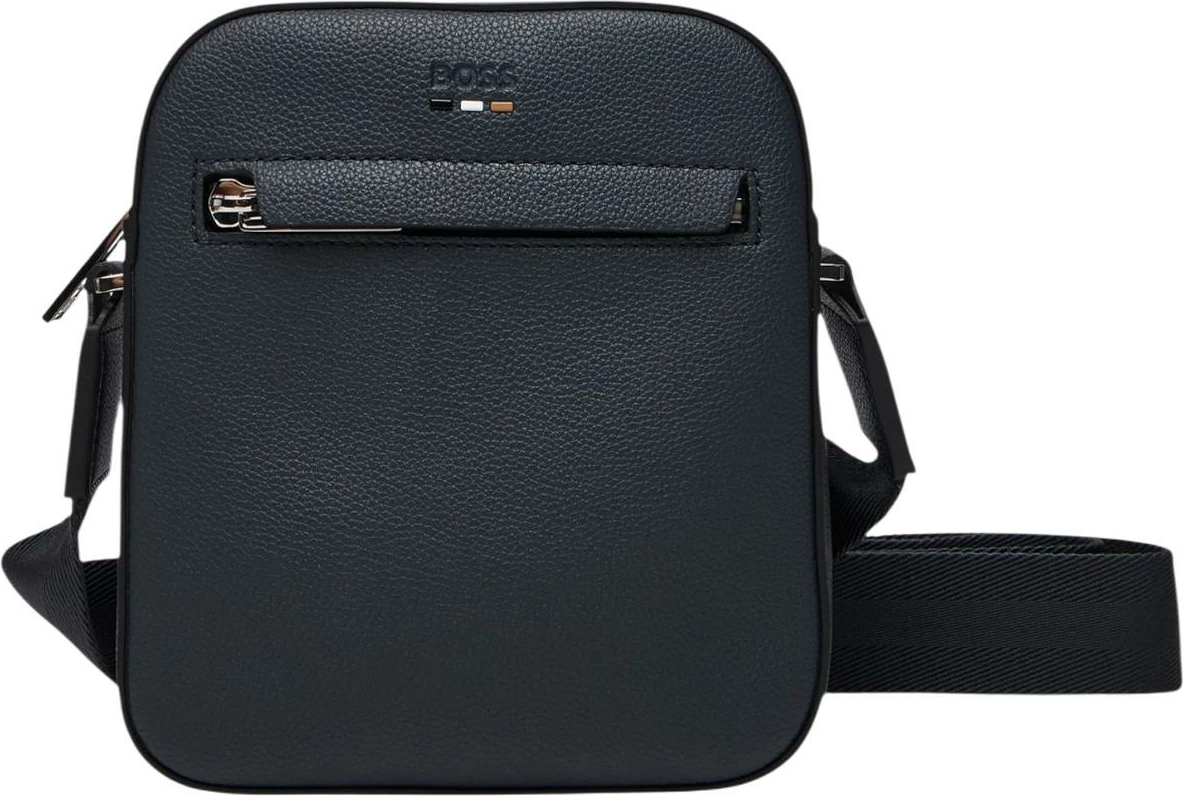 Çantë crossbody për meshkuj BOSS Ray_NS zip N. 10263216 01, blu e errët