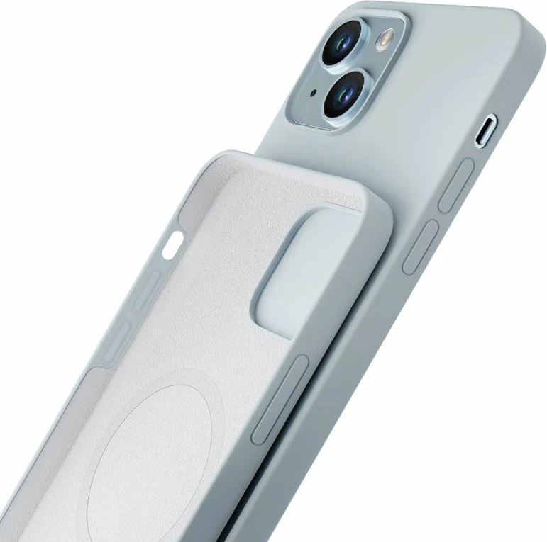 Mbrojtëse silikoni për iPhone 14 Plus 3mk Hardy MagCase, e kaltër