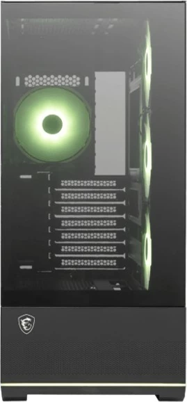 Kasë MSI MAG PANO 110R PZ, Midi Tower, ATX/Micro ATX/Mini ITX, x4 120mm ARGB, panel xhami i temperuar, USB-C 3.2 Gen 2x2, e zezë