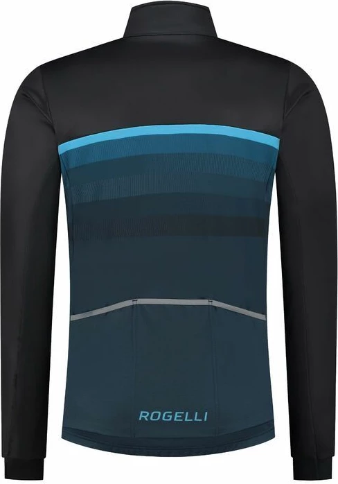 Jakne sportive Rogelli HERO II, meshkuj, e zezë dhe kaltër