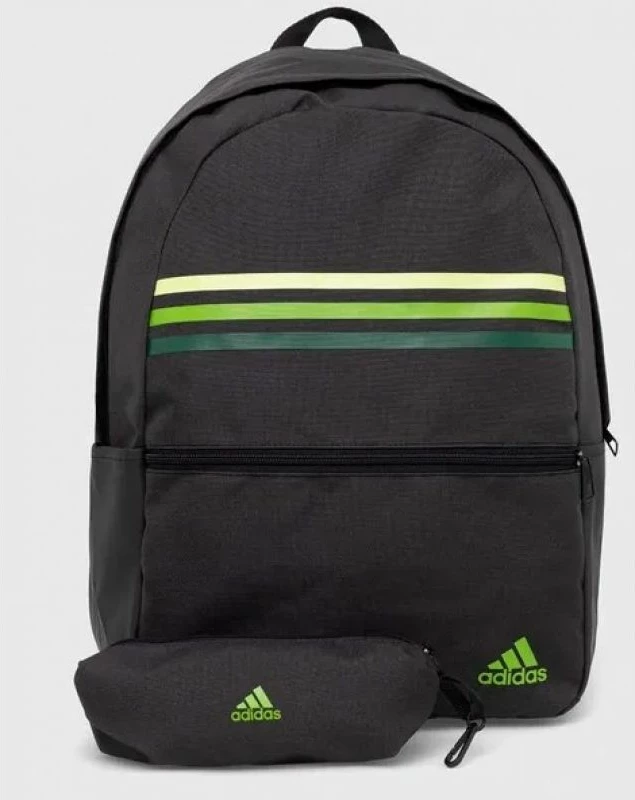 Çanta shpine adidas Classic 3 Stripes për të dyja gjinitë, e zezë