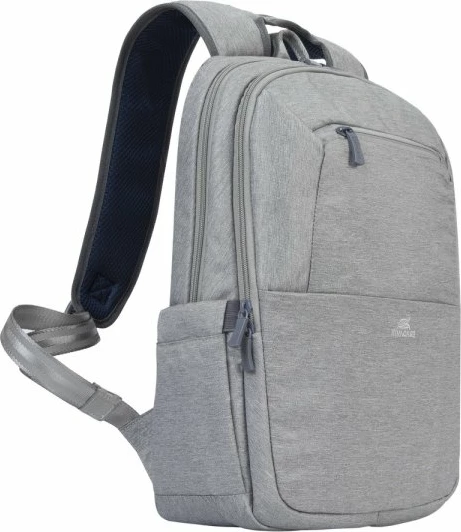 Çantë shpine për laptop RIVACASE 7760, deri 15.6\", material poliester, rezistente në ujë, Gri