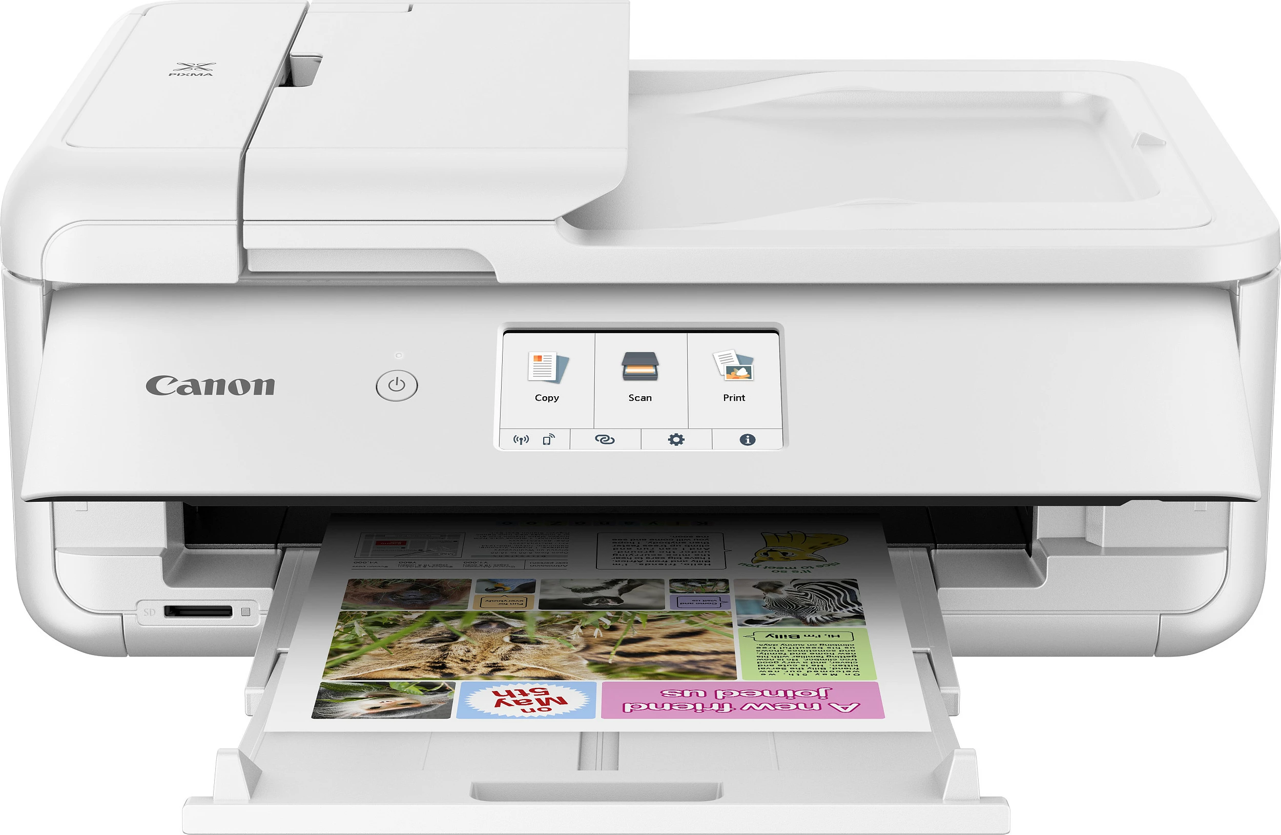 Printer multifunksional Canon PIXMA TS9551Ca, 3-në-1, A3, Duplex, ADF 20 fletë, i bardhë