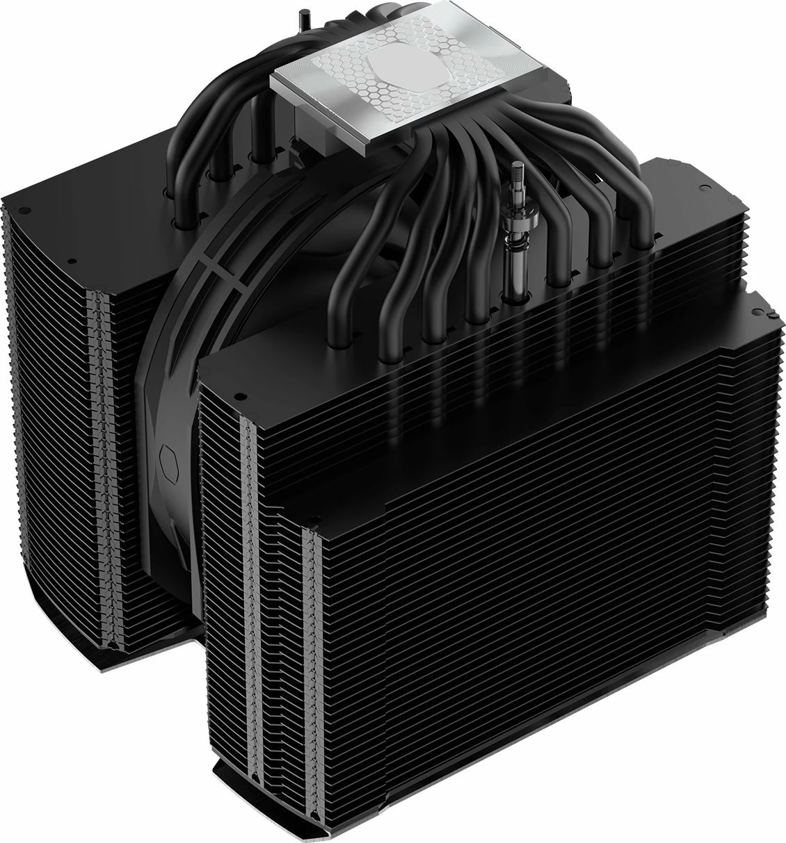 Ftohës procesori Cooler Master MasterAir MA824 Stealth (MAM-D8PN-318PK-R1) dual-tower, 2 ventilatorë 120/135 mm, TDP 280 W, Black