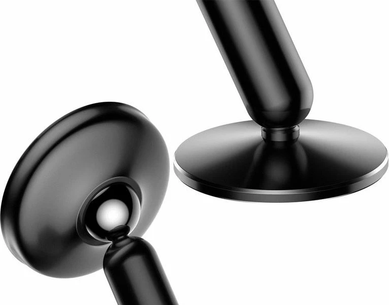 Mbajtës celulari magnetik për veturë Baseus Bullet SUYZD-01, rrotullim 360°, për dashboard, max 6.8\", i zi