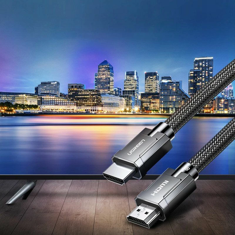 Kabllo HDMI Ugreen UGR363 HDMI 2.1 2m 8K@60Hz / 4K@120Hz 48Gbps, e zezë