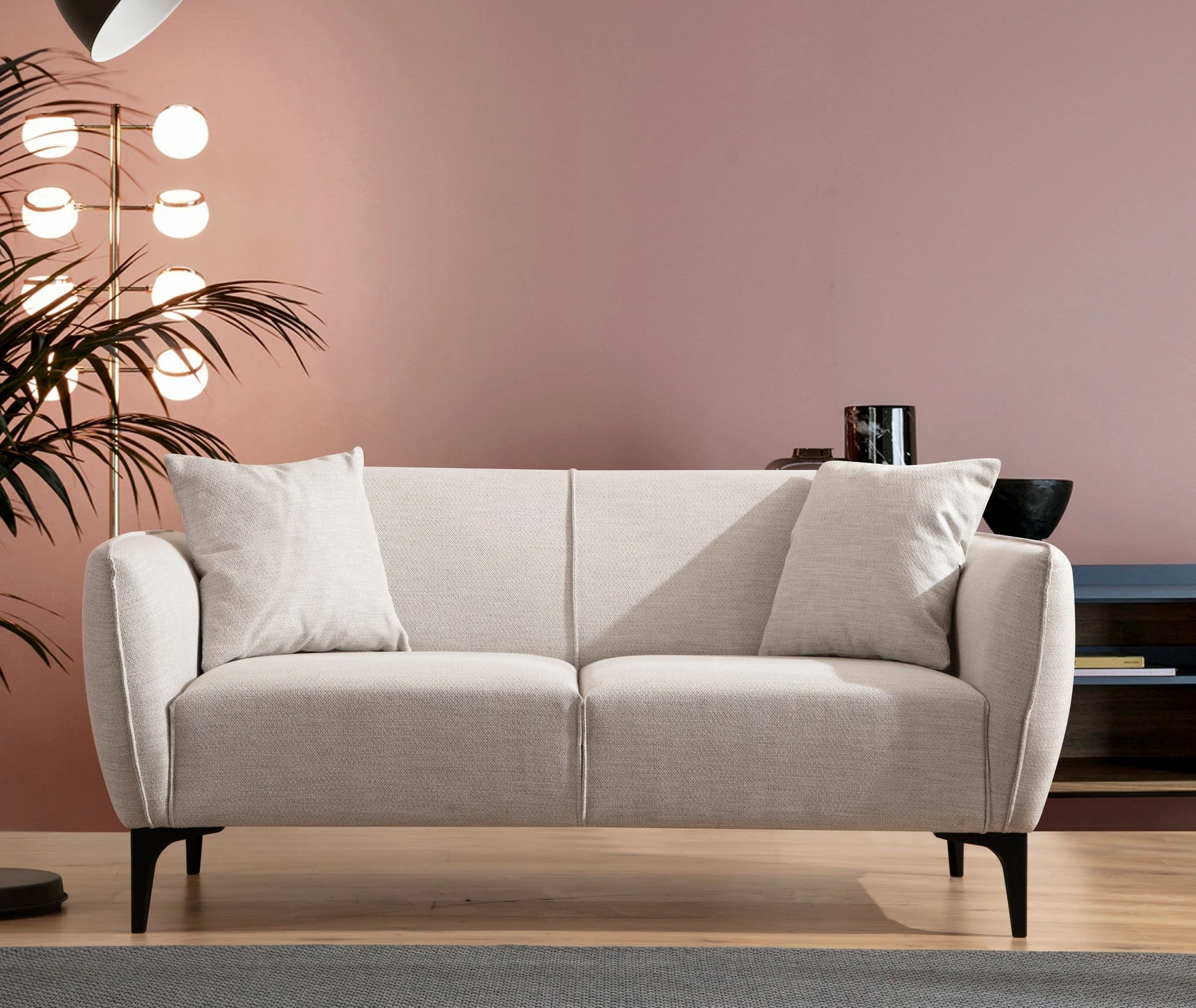 Divan dy vendësh Atelier del Sofa, Belissimo, ngjyrë e bardhë e lehtë