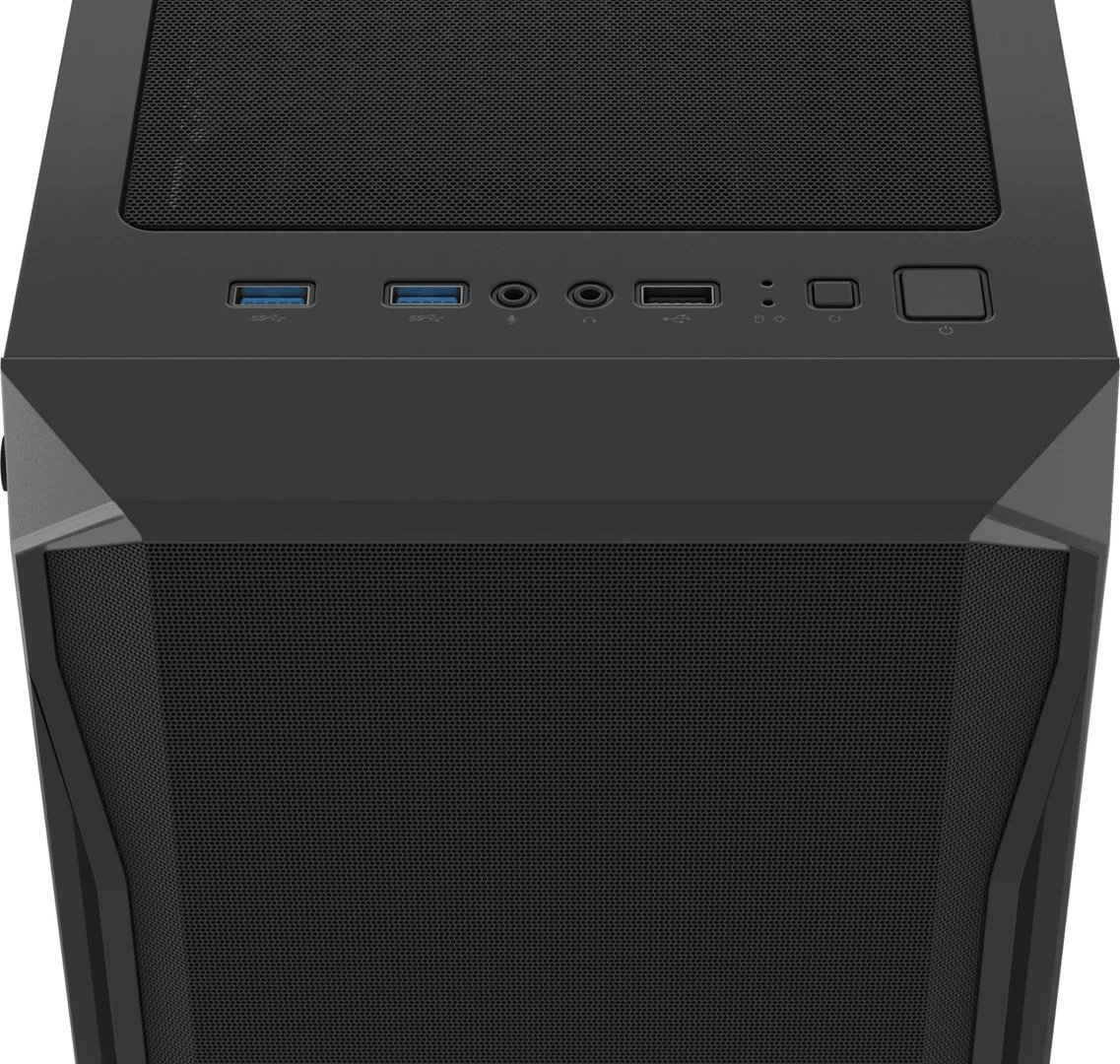 Kasë FURY Shobo SH4 RGB Midi Tower, E zezë