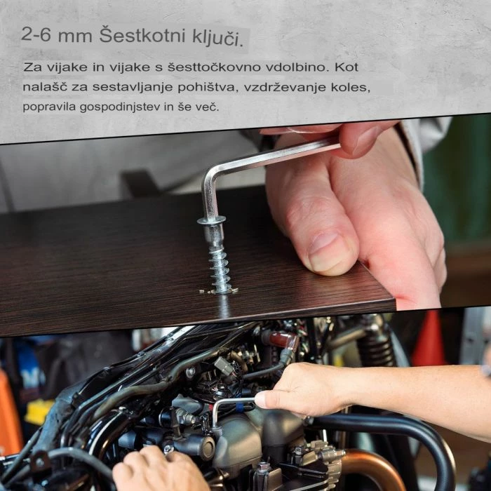 Set veglash pune VONHAUS 3500325, 120 copë, çelik krom-vanadium/karbon, me valixhe, portokalli/zi